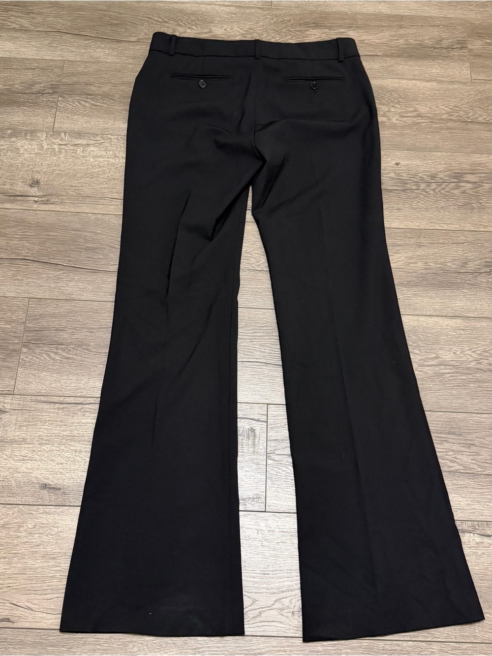 Theory Women's Max C Tailor Wool Blend Stretch Dress Pants Black Size 8 - Picture 3 of 10